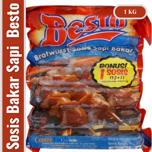 

Sosis Sapi Bakar - Bratwurst BESTO | Isi 12 Pcs - 1.000gr [ Harga Per BKS ]