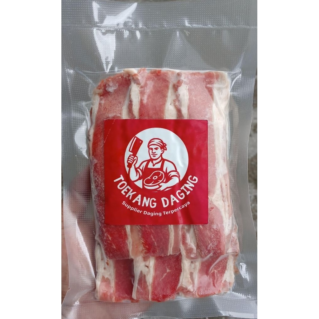

Beef Slice Yoshinoya Aus / Daging Sapi Slice Shortplate / Beef Yakiniku Shabu 250gr
