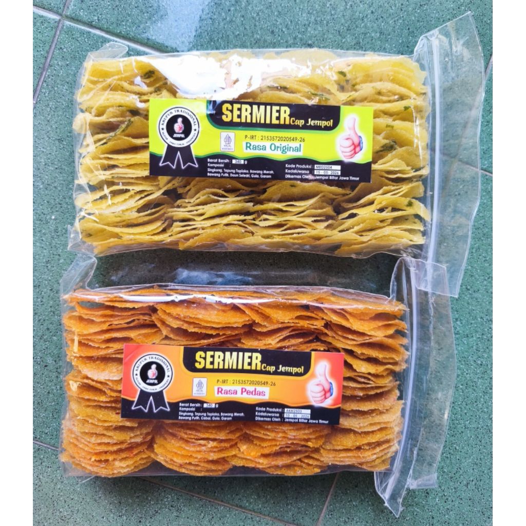 

Kerupuk Singkong Samiler/Krupuk Samiler/Kerupuk Sermier/Kerupuk Singkong/Krupuk Sermier 340 Gram