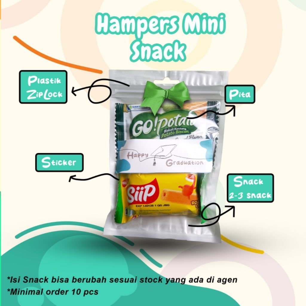 

Mini gift snack hampers / snack mini gift termurah minimal order 10pcs