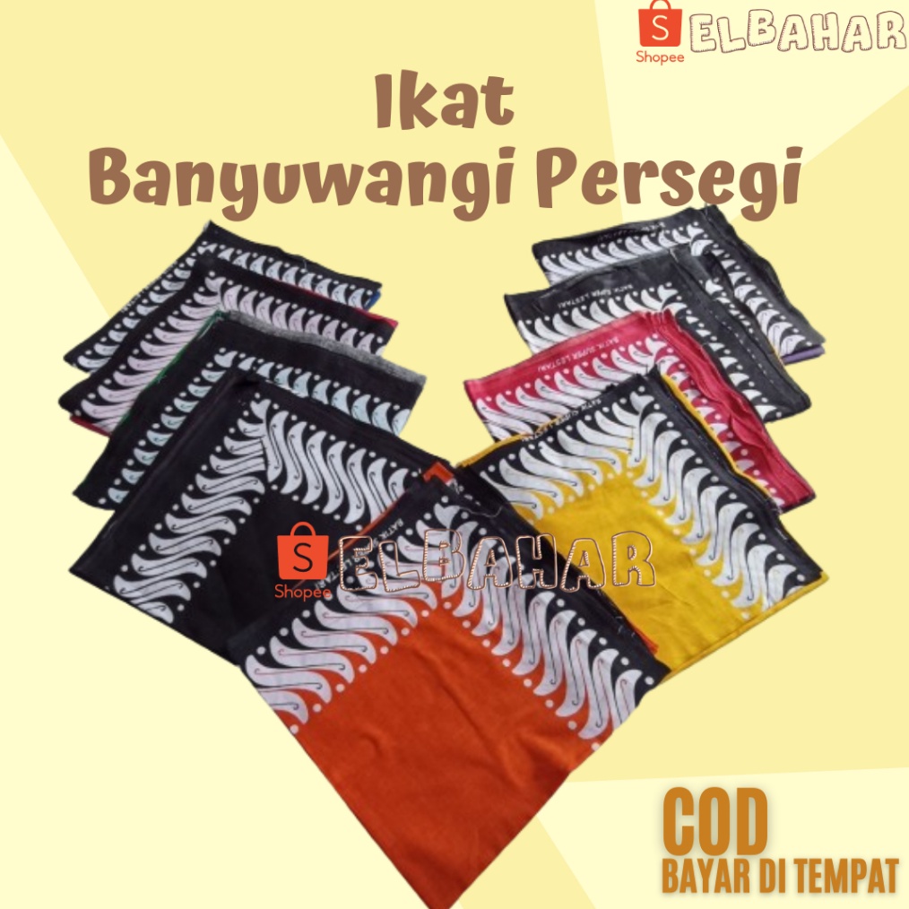 KODE J66Q Kain Udeng Banyuwangi Segi Empat Ikat Iket Kepala Kuda Lumping Jawa Timur Jaranan