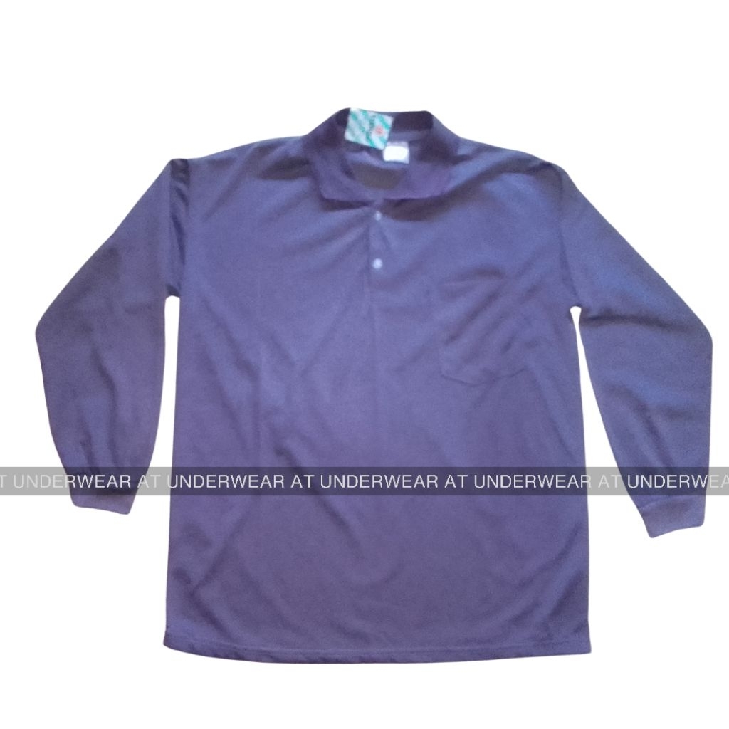 Kaos Pria Lengan Panjang Polos Berkerah/Kaos Tani Sawah/Kaos Kerja Proyek Bangunan