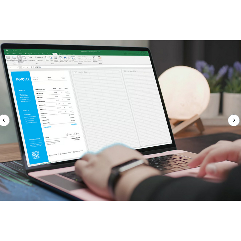 Busines Invoice Excel Template - Business | Excel | Invoice | Template