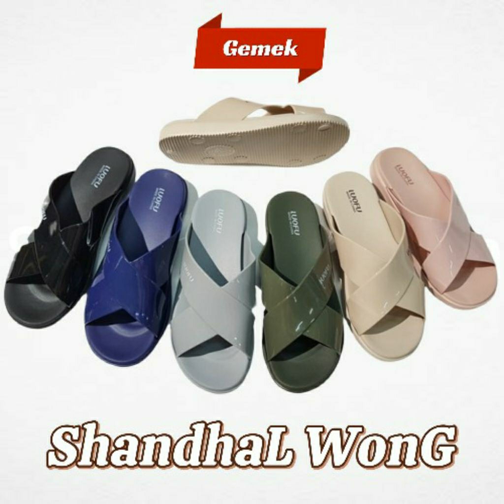 Sandal Luofu Selop SILANG Import