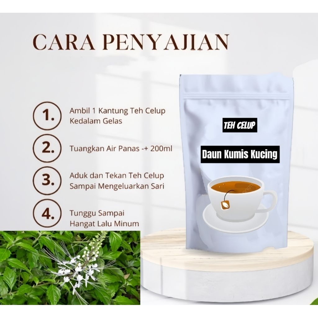 

Teh Celup Kumis Kucing Isi 10 Tea Bag Herbal Batu Ginjal Lancar Kemih