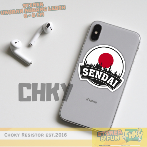 

Stiker Sticker Vinyl Laminasi SENDAI CITY OF JAPAN