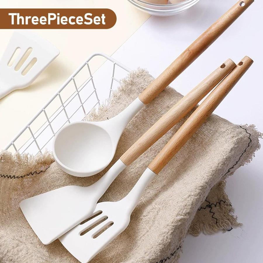 Alat Masak Silicone Cooking Utensil BPA Free Spatula Silicone Food Grade 3PCS/Set