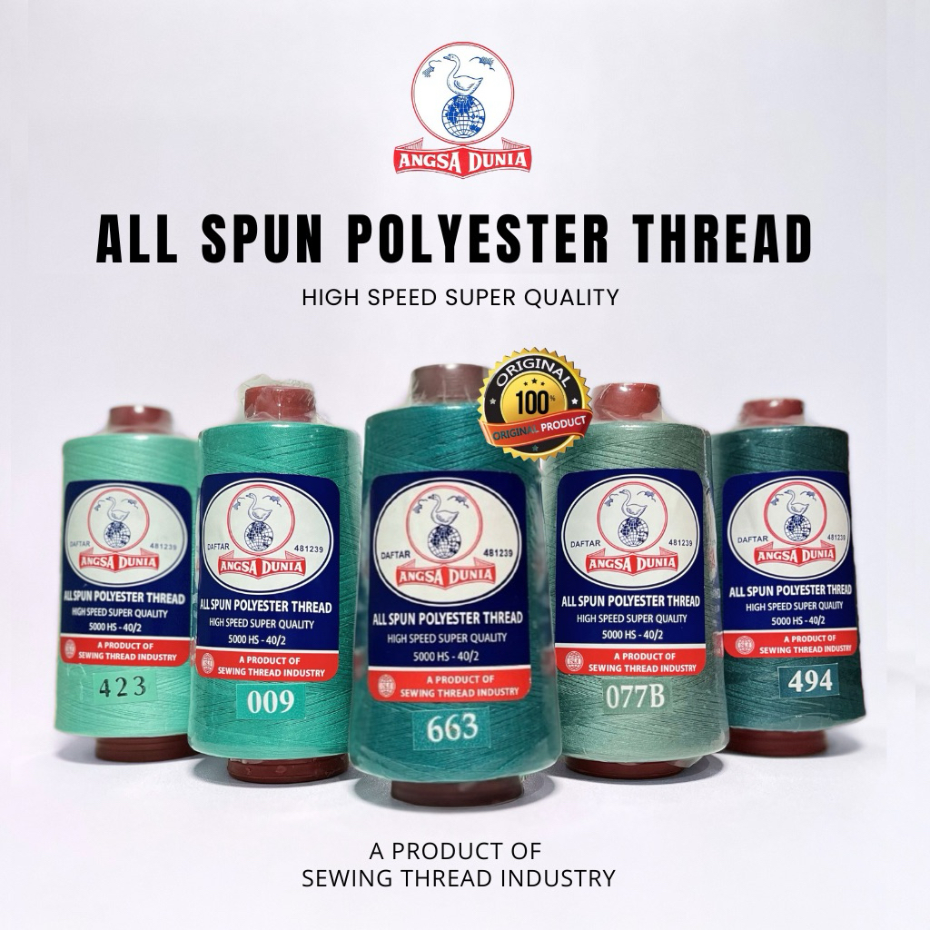 [SATUAN] Benang jahit besar angsa dunia 5000 yard terlengkap
