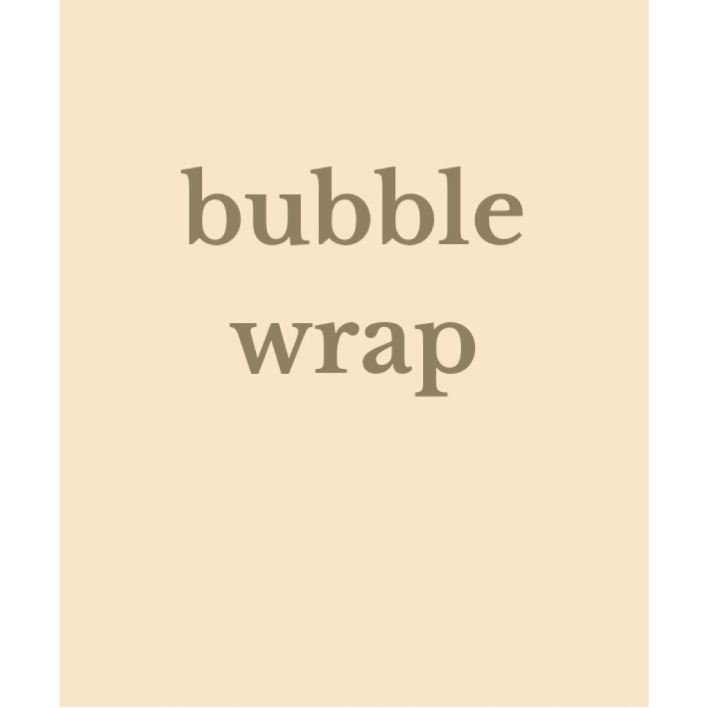 

bubble wrap tambahan