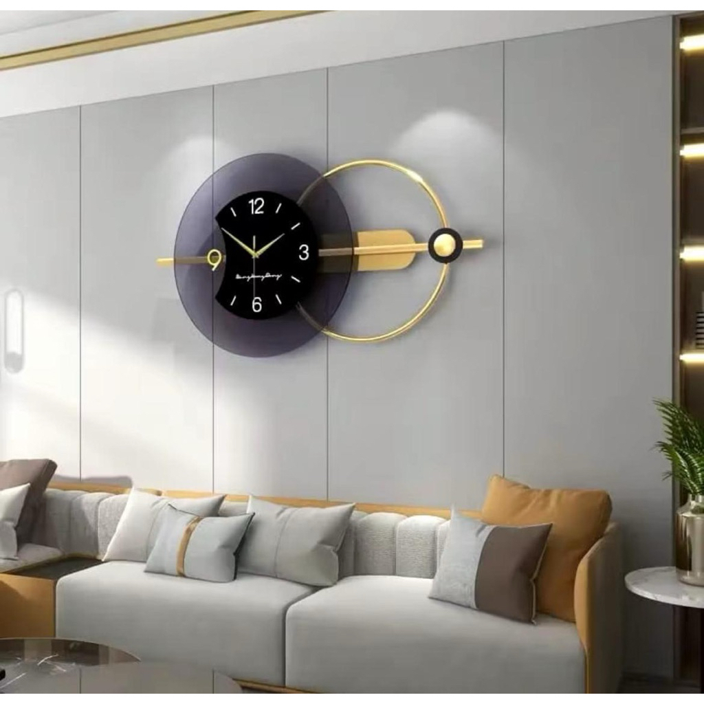 Jam dinding merak jam jumbo luxury jam mewah hiasan dinding jam mewah