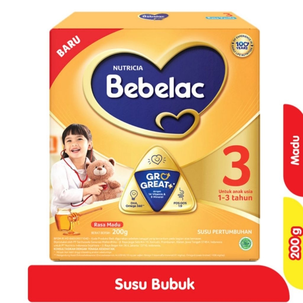 

Bebelac 3 GroGreat+ Madu 200G