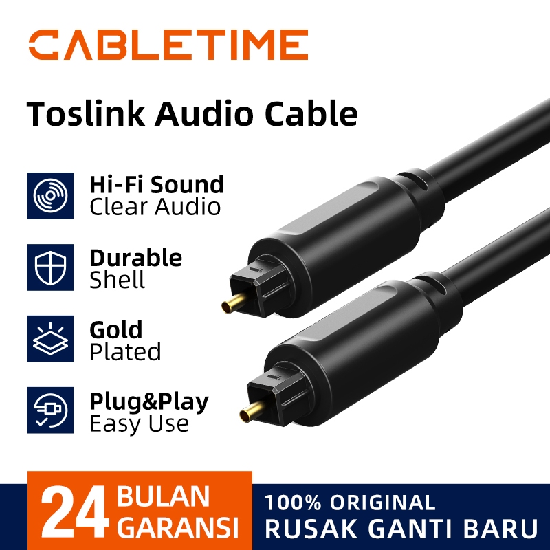 CABLETIME Kabel Audio Optik Optical Toslink Digital Audio
