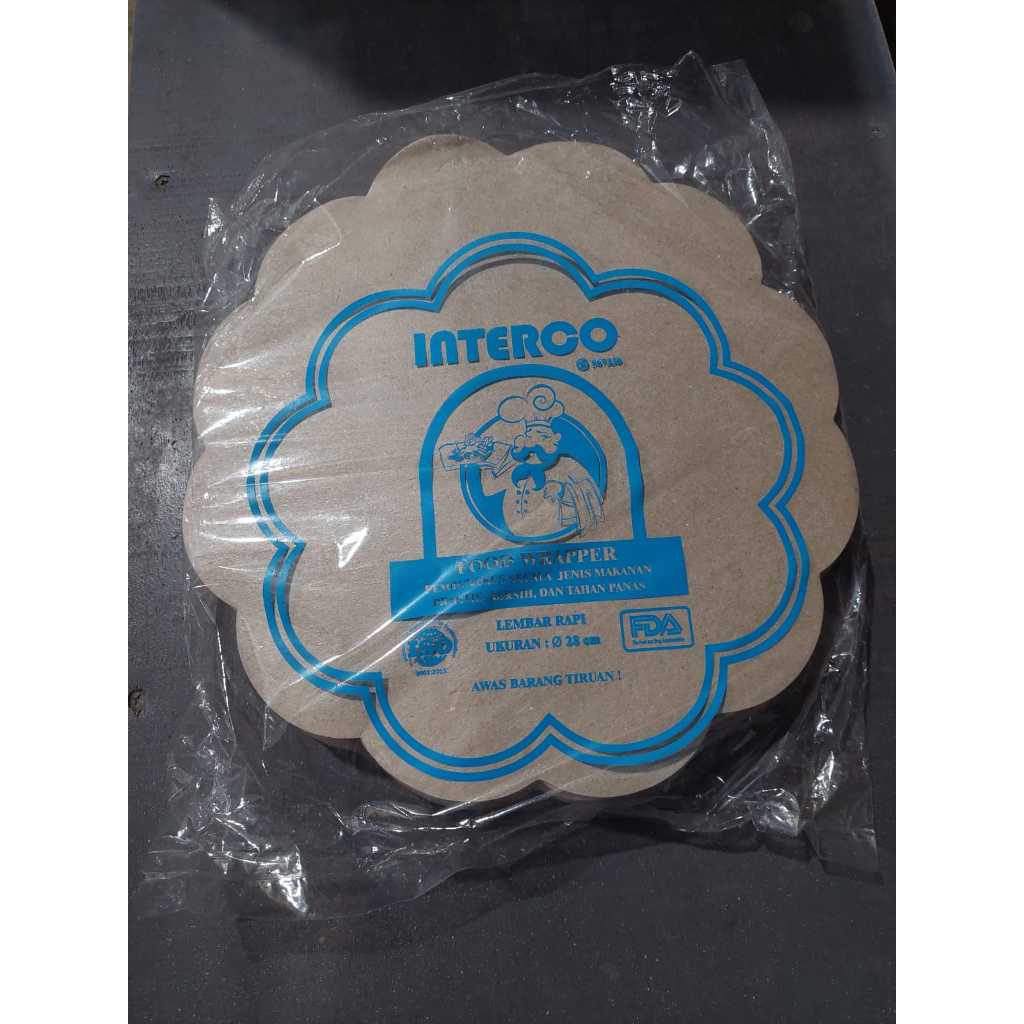 Kertas Alas Piring Nasi Bentuk Bunga