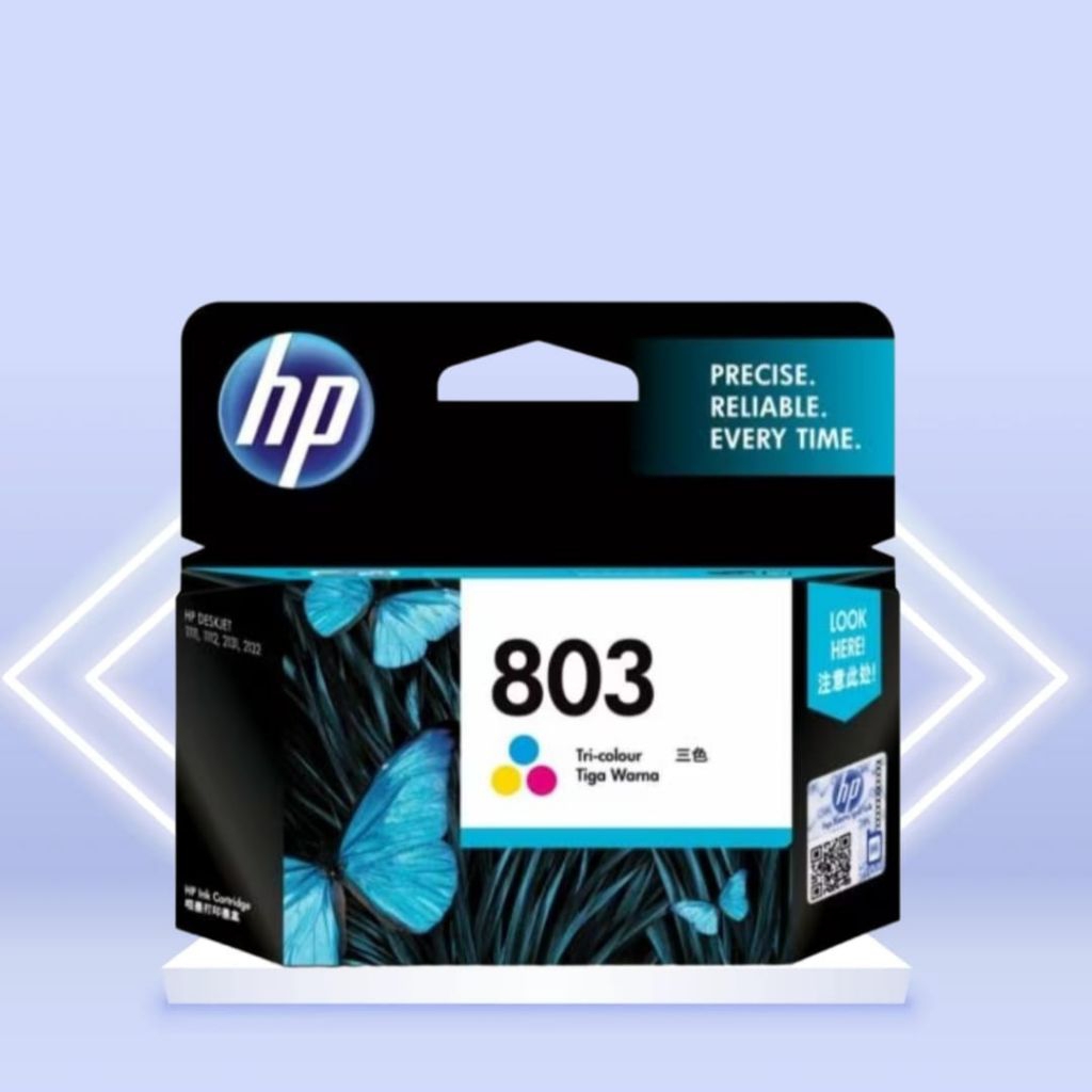 Tinta Cartridge Hp 803 Colour / Warna Original