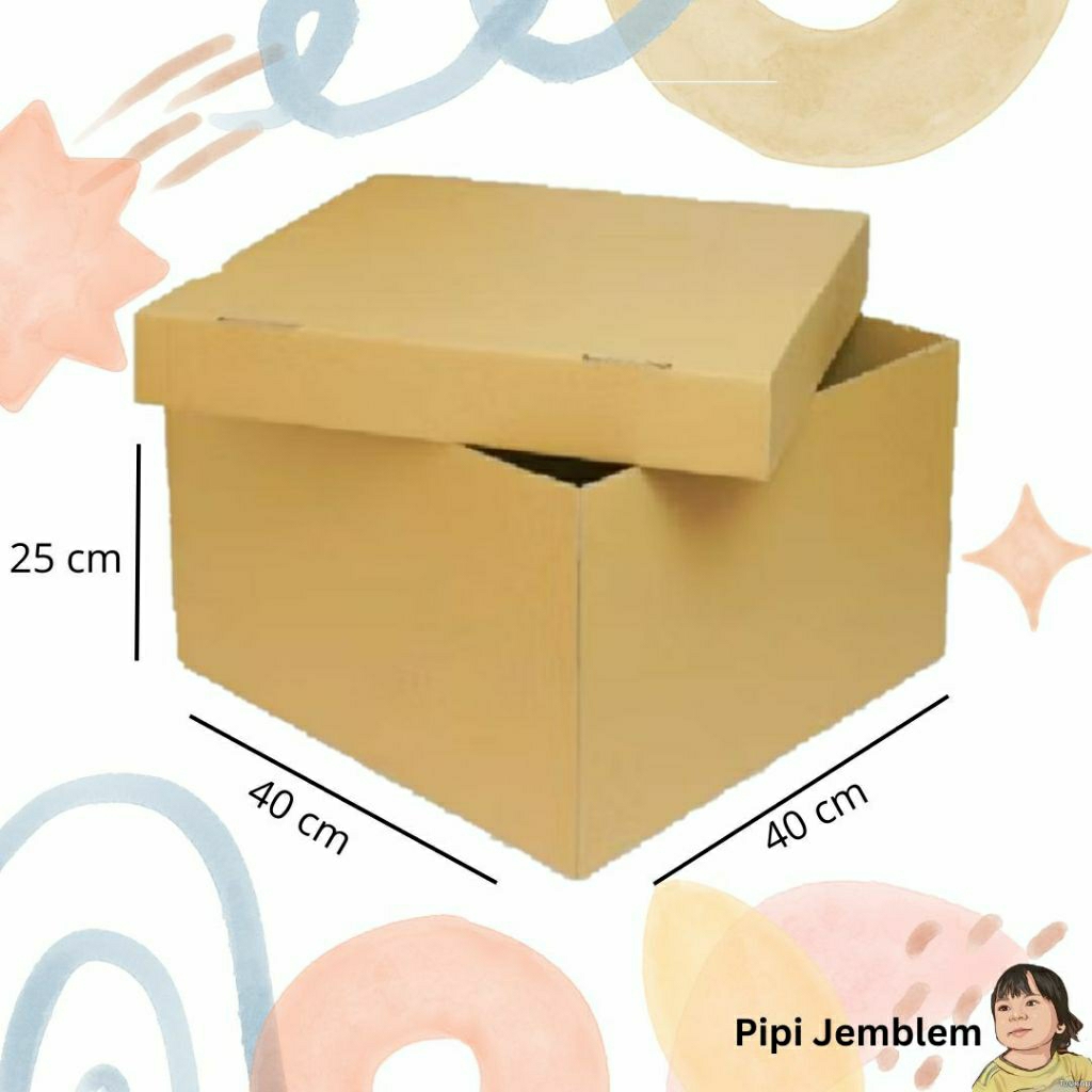 

40x40x25 box kotak boneka buah jumbo top box