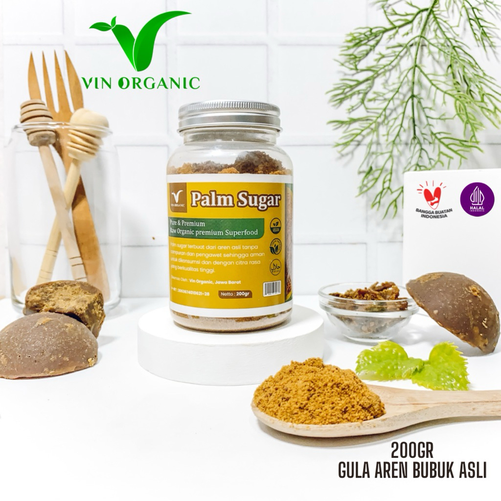 

VIN ORGANIC Gula Aren Bubuk 200gr