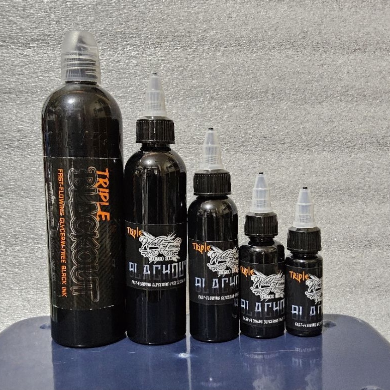 KODE R1N Tinta Black TRIPLE BLACKOUT From WorldFamous Tattoo Ink