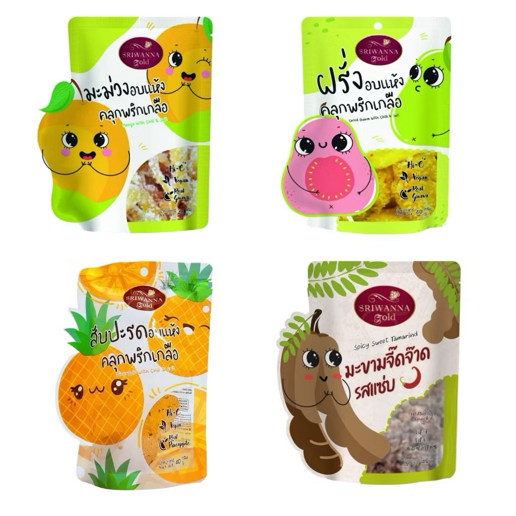 

SRIWANNA GOLD Dried Mango with Chili & Salt 40g