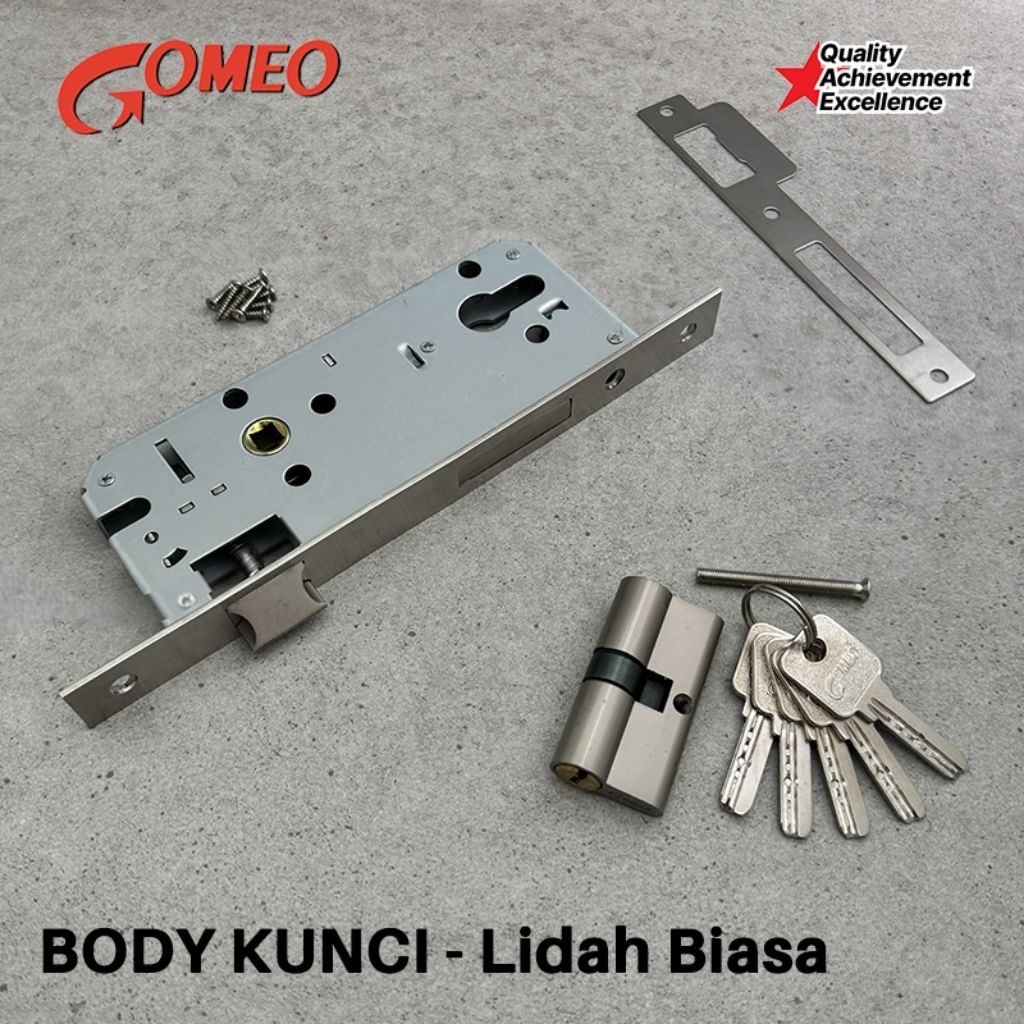 MURAH GOMEO Body Kunci Pintu Kupu Tarung Set Besar 8545 Biasa Pelor