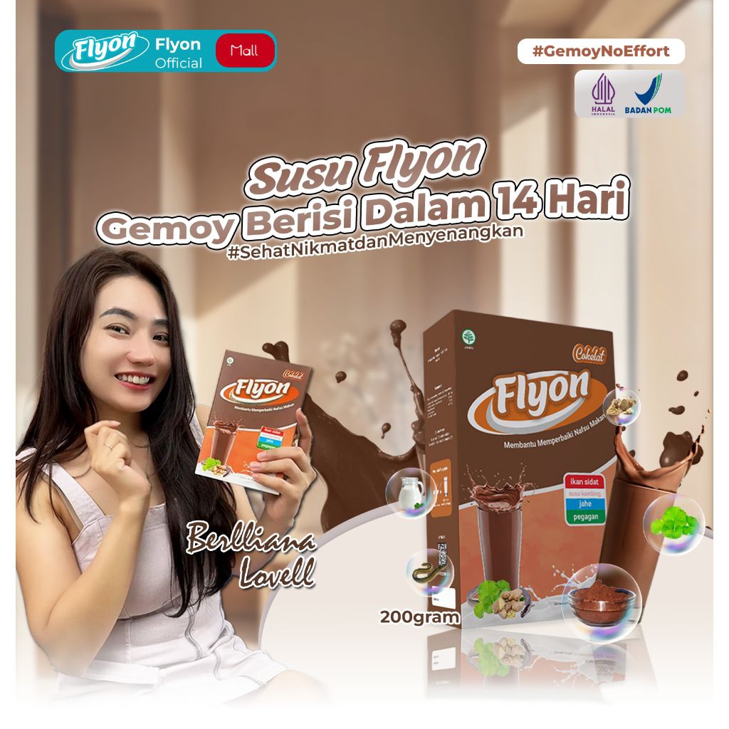 

Susu Flyon BPOM Varian Coklat Premium Bubuk Etawa dengan Ekstrak Ikan Sidat, Jahe, dan Pegagan - PAKET 1 BOX