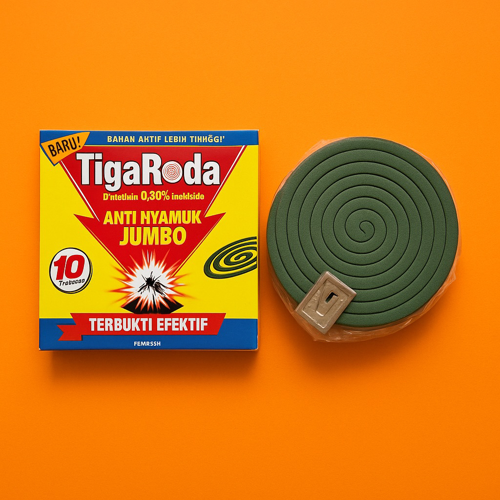 Obat Nyamuk Bakar Tiga Roda Jumbo – Ampuh Usir Nyamuk, Harga Terjangkau