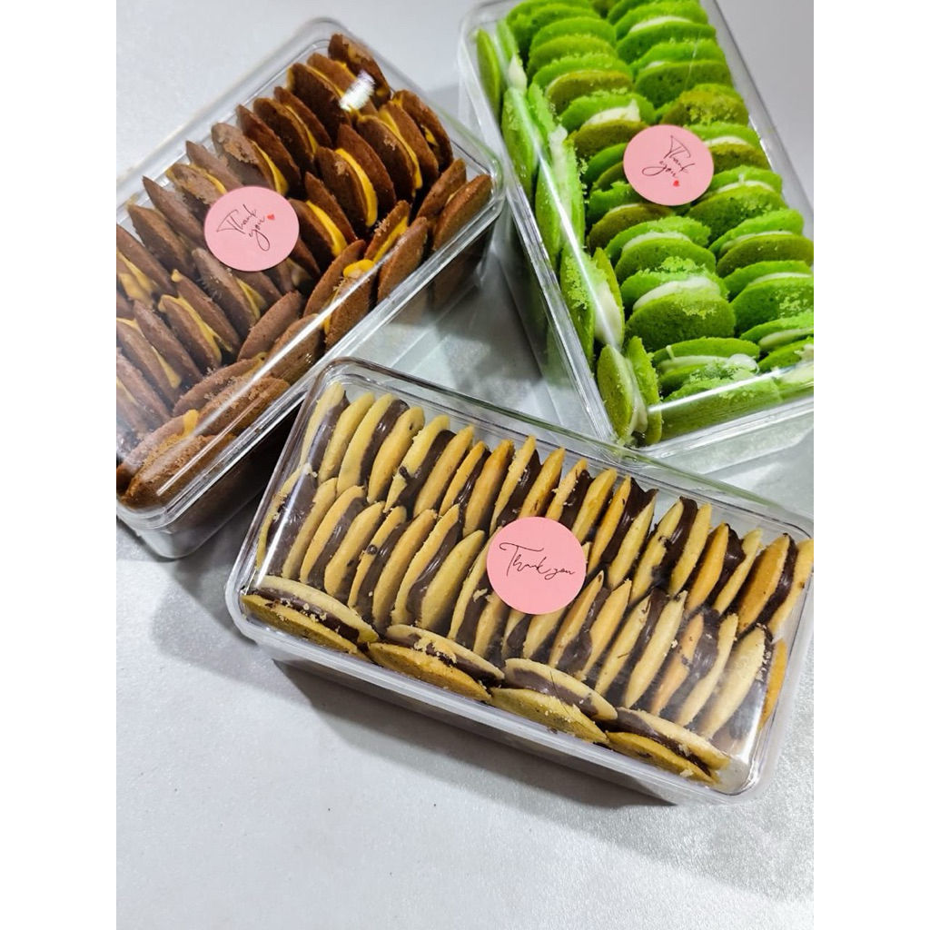 

Kue Cookies Lidah Kucing Nutella