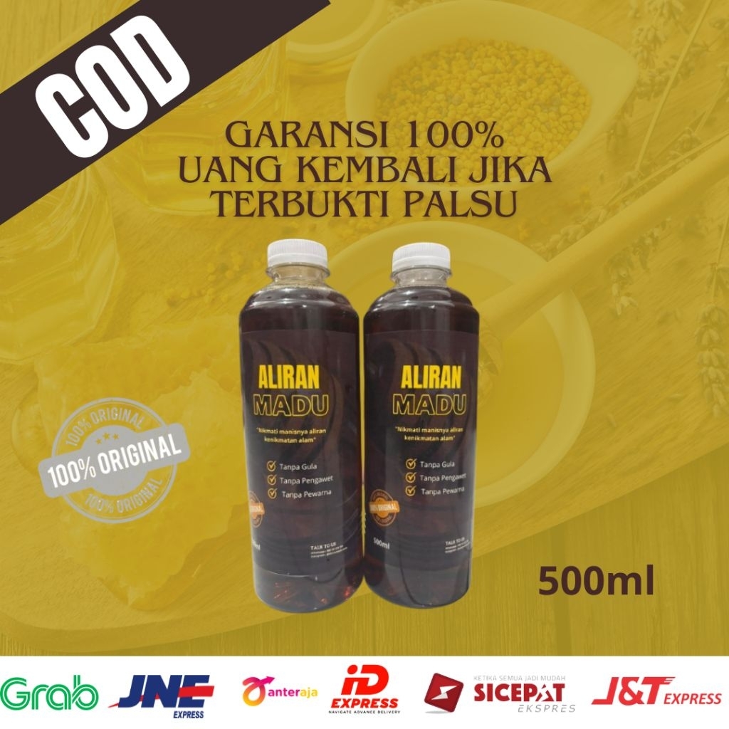 

Madu murni 500ml original 100% tanpa campuran