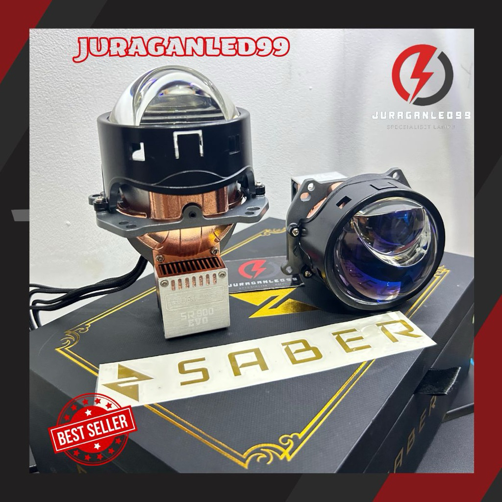 Biled SABER SR900 EVO LED Projector Headlamp Laser LED Lampu Laser