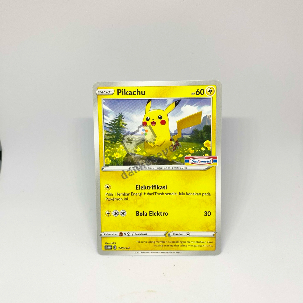 Kartu Pokemon Pikachu Indomaret