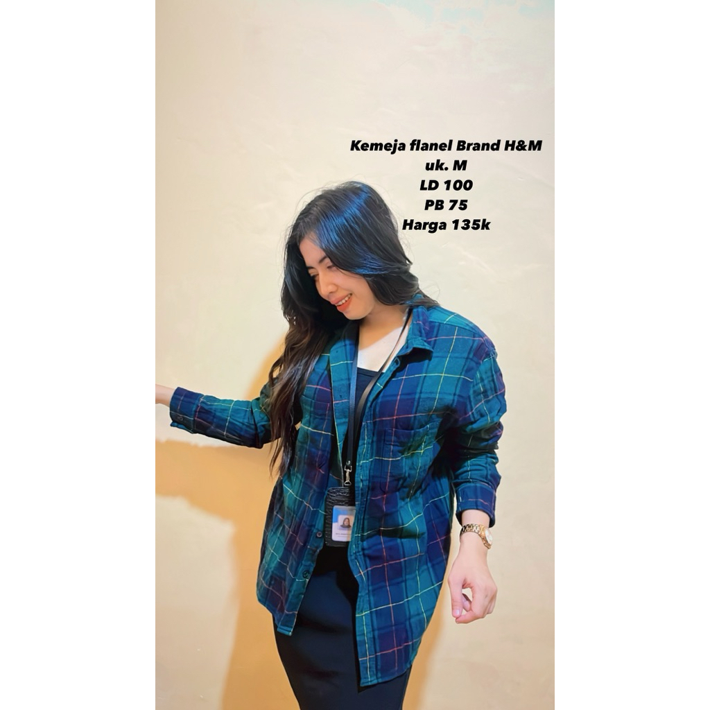 kemeja flanel H&M