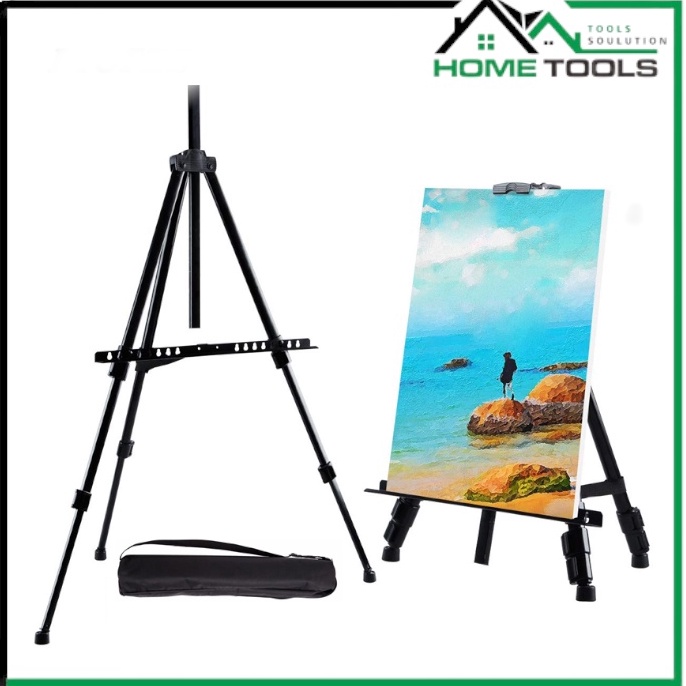 

KODE P63W Tripod Stand Holder Lukisan Dudukan Bingkai Lukis Portable Standing Frame Tatakan Papan Kanvas Easel