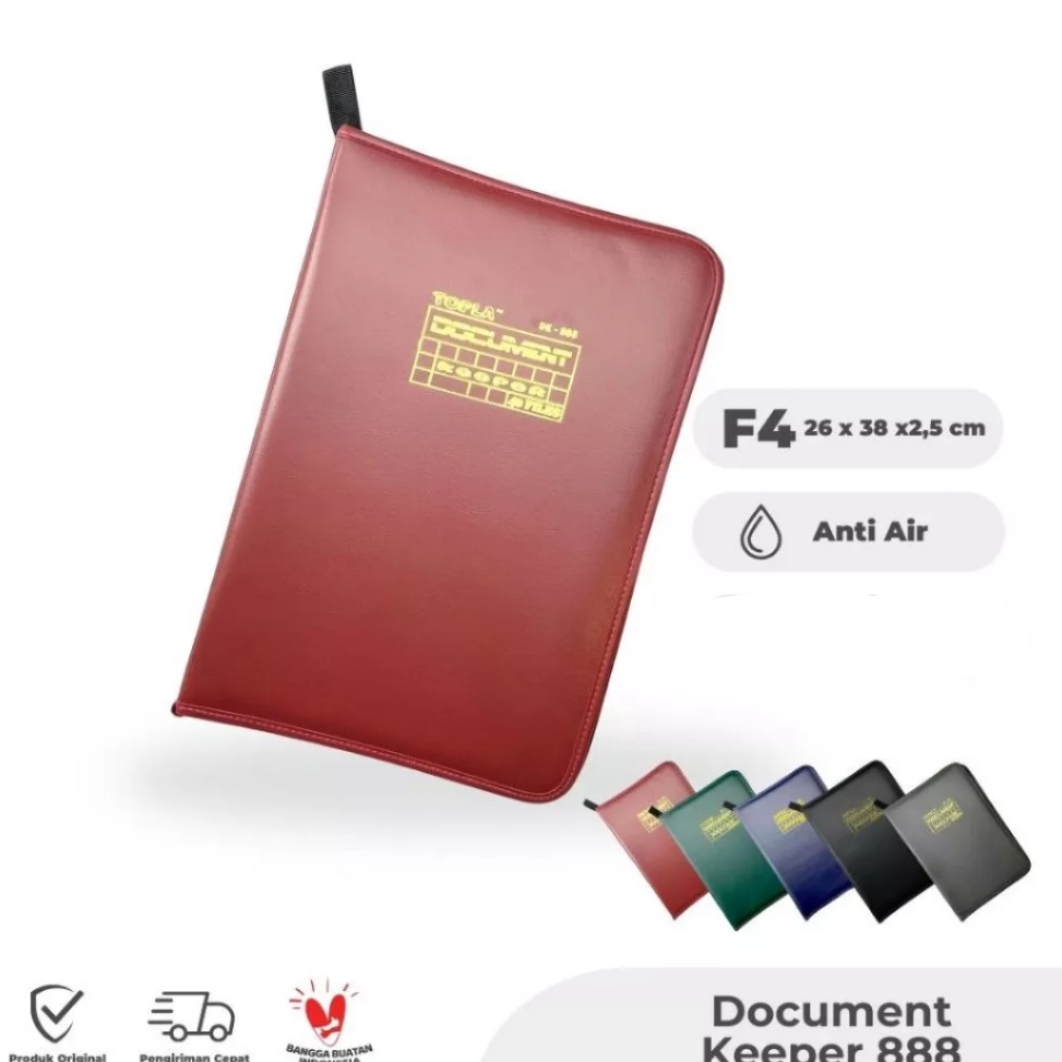 

KODE R73U Map Ijazah Resleting Kulit Anti Air Isi 2 4 6 Lembar F4 Dokumen Keeper Topla Folio Document Keeper Tempat Ijasah