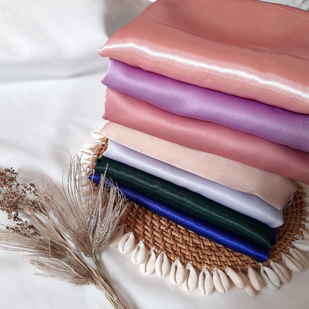 KODE T26F Kain Satin Kiloan  Kain Brukat Kiloan  Satin Dan Brukat Potongan  Bahan Masker