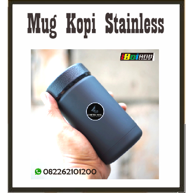 Mug/Gelas/Cangkir Kopi Stainless Custom