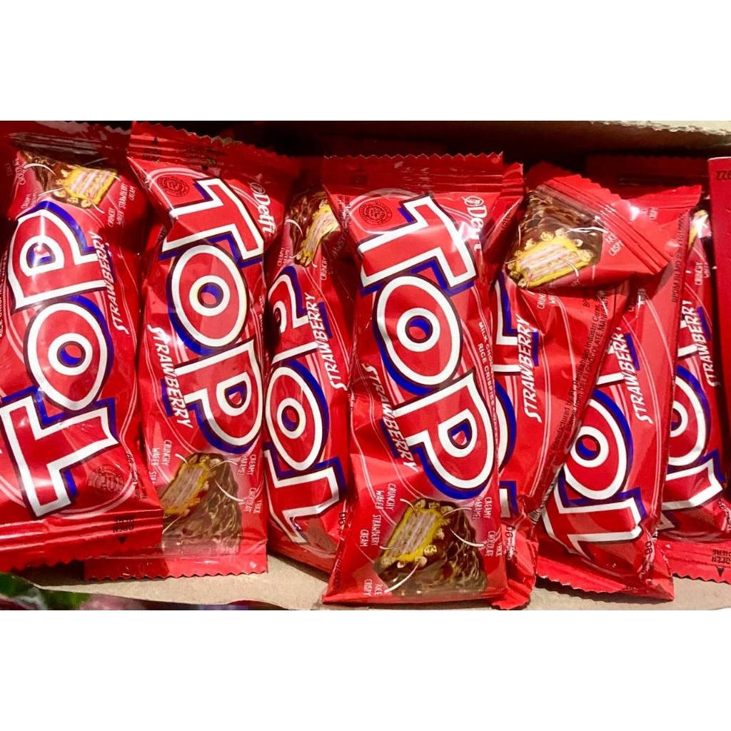 

Delfi TOP Biskuit Caramel 9 Gram Strawberry Cokelat