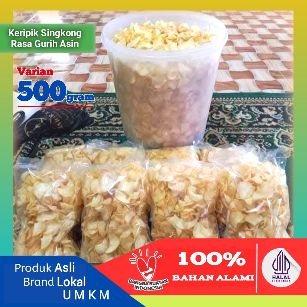 

Keripik Singkong gurih asin 500gram