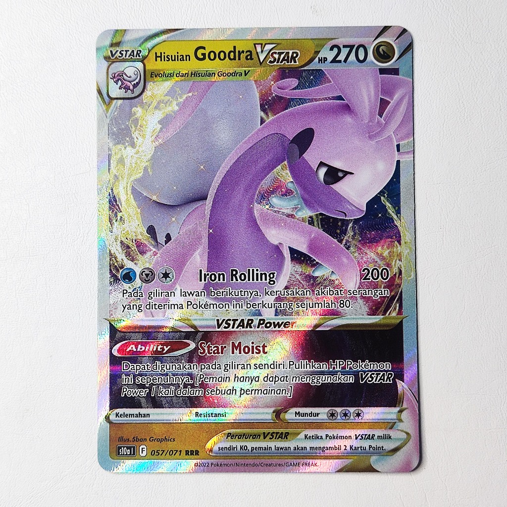 Hisuian Goodra VSTAR RRR 057/071 S10a - Kartu Pokemon Indonesia