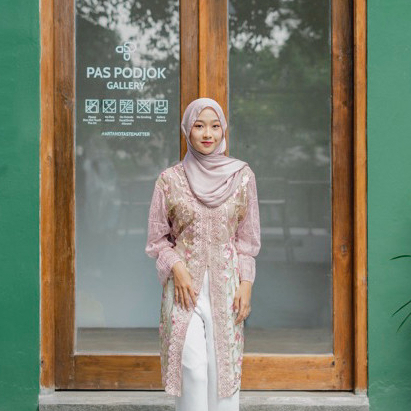 Delova Wardrobe - KEBAYA THALITA Tunik Premium Modern Casual