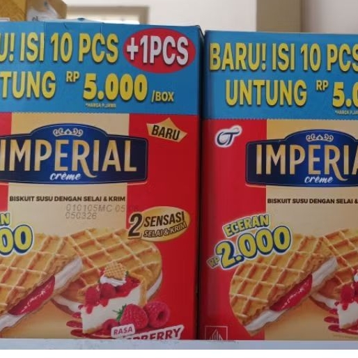 

(5 bungkus) Imperial Biskuit Krim Selai