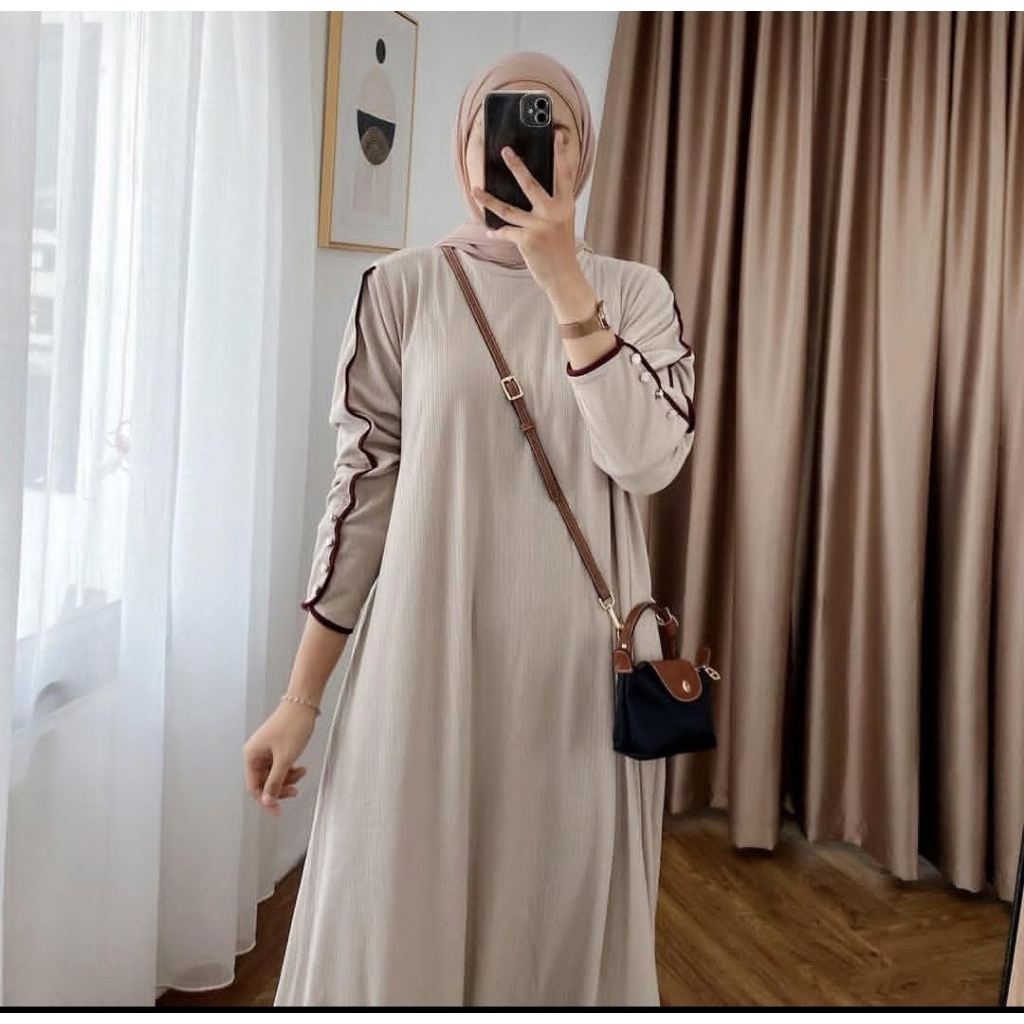 GAMIS LIST INNARA KNIT IMPORT PREMIUM|| GAMIS BATWING KNIT PREMIUM