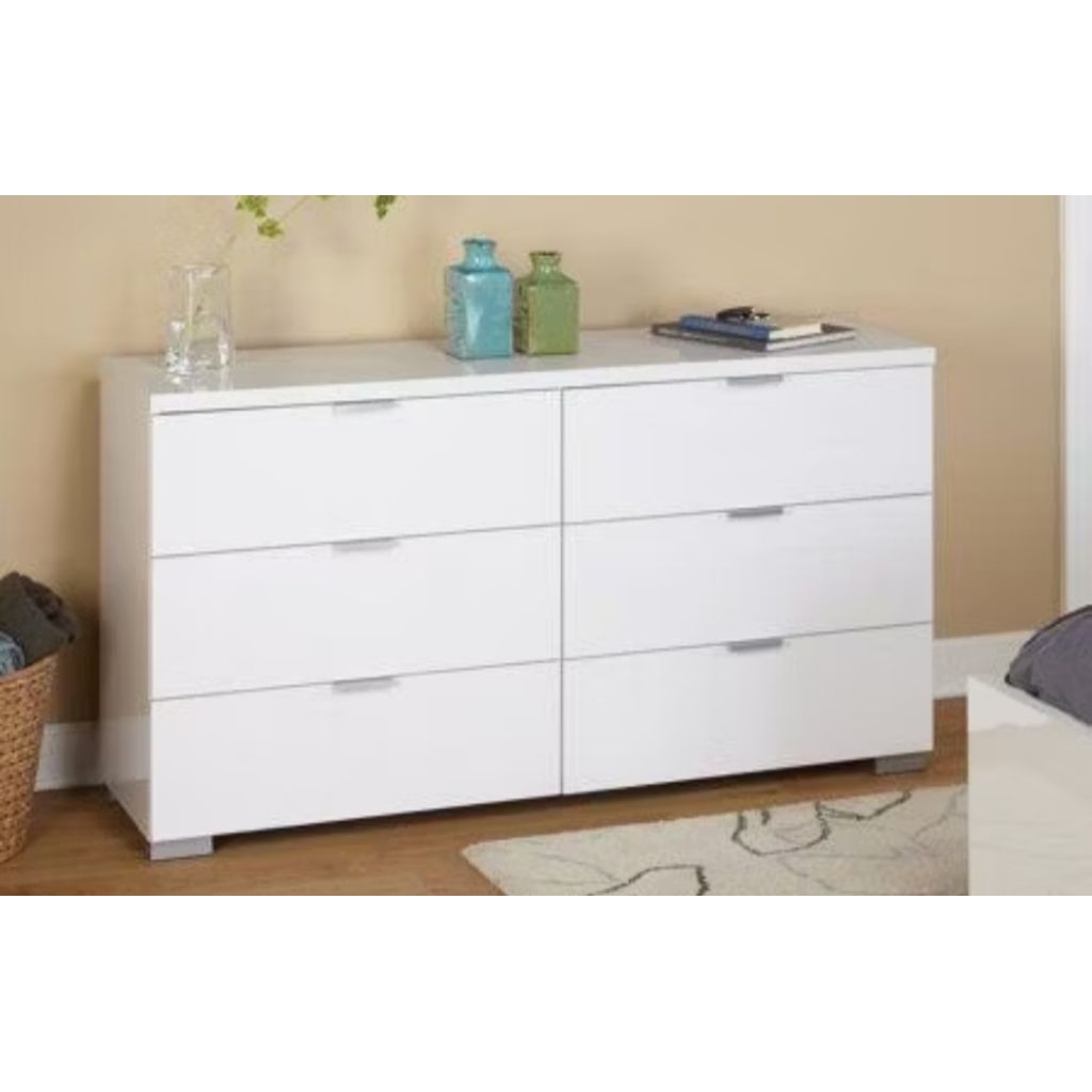 RAY Drawer kabinet kayu solid 6 laci - meja console minimalis solid nyaman