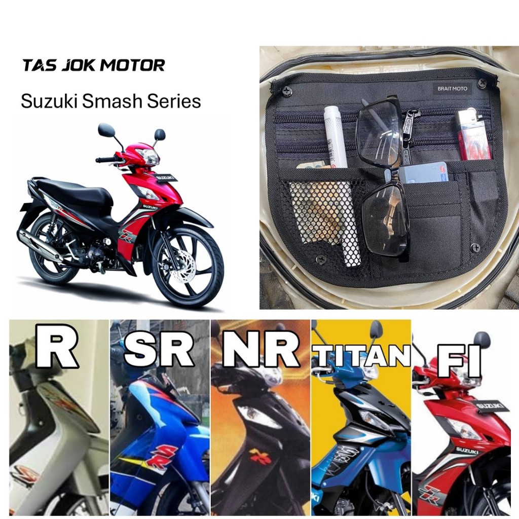Tas Jok Motor Bebek Kantong Bagasi Suzuki Smash Series