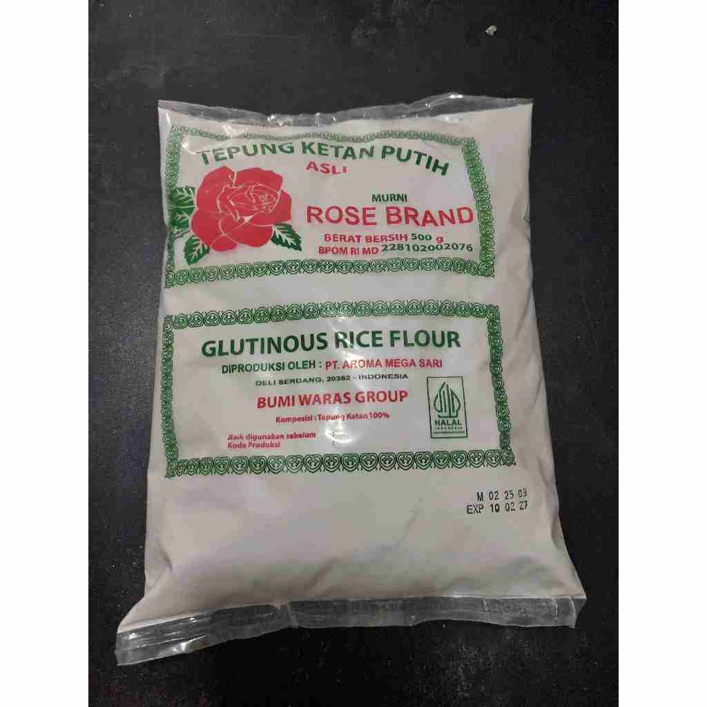 

Tepung Ketan Putih Rose Brand 500 gram