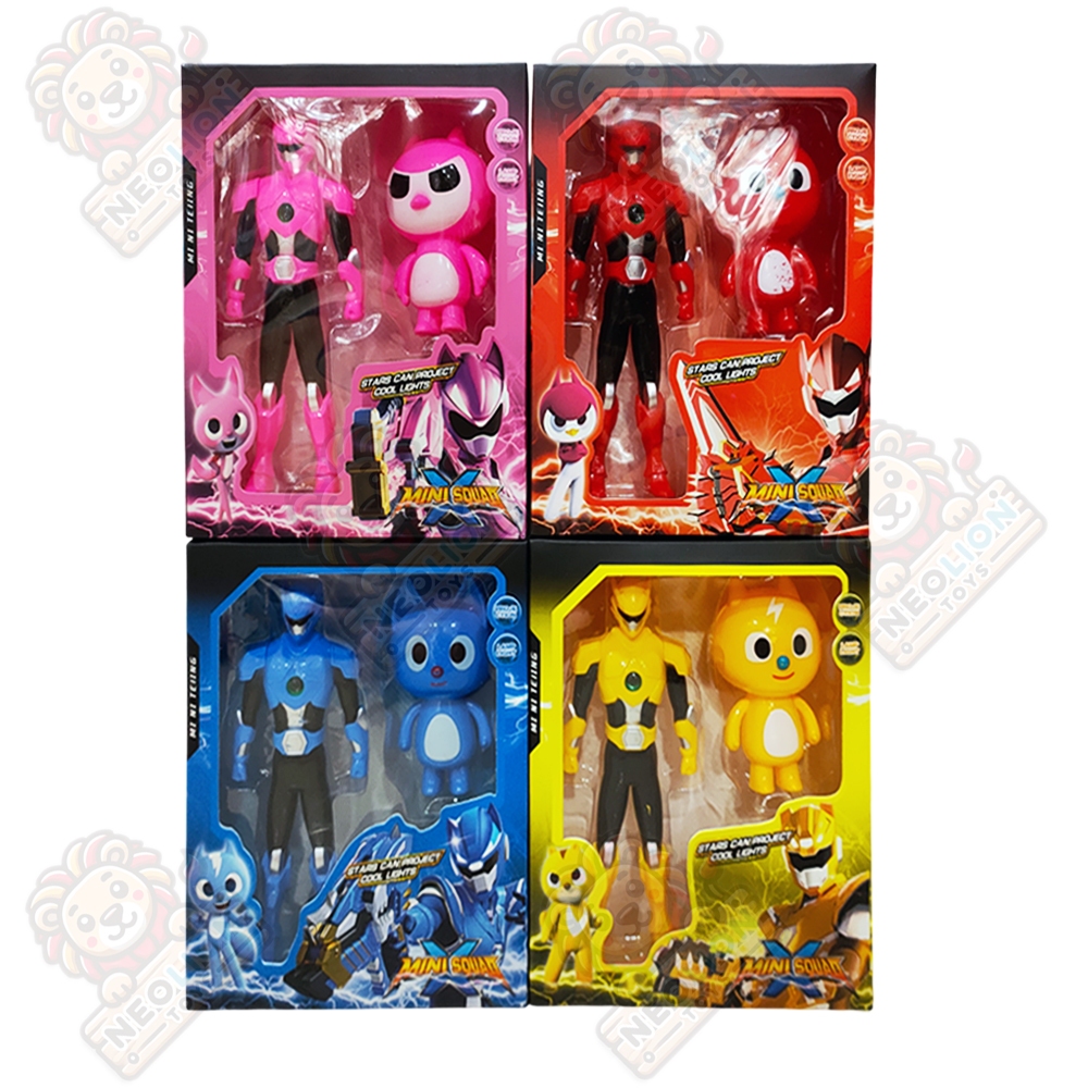 Mainan Anak Figure Robot Miniforce X Mini Squad 4pcs HF001-2