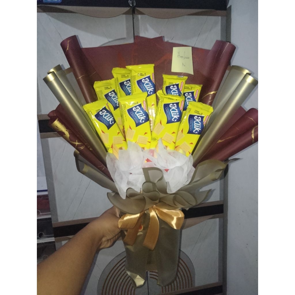 

Buket tanpa snack pake 2 kertas