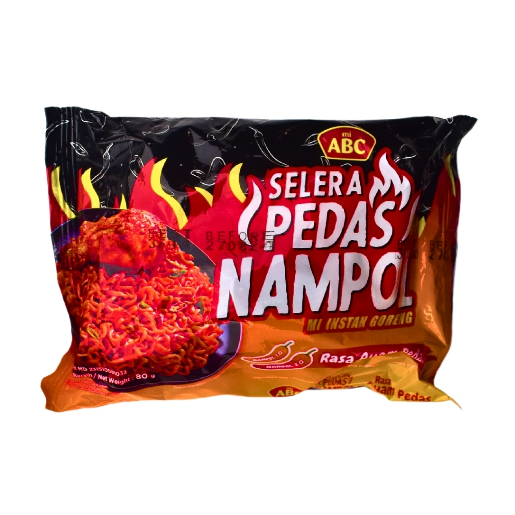 

[HALAL] ABC Selera Pedas Mi Instan Goreng Pedas Nampol Rasa Ayam Pedas 80gr