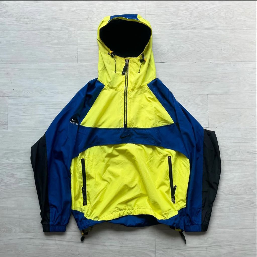 Nike ACG 90s Anorak packable colourblock Gorpcore Jacket