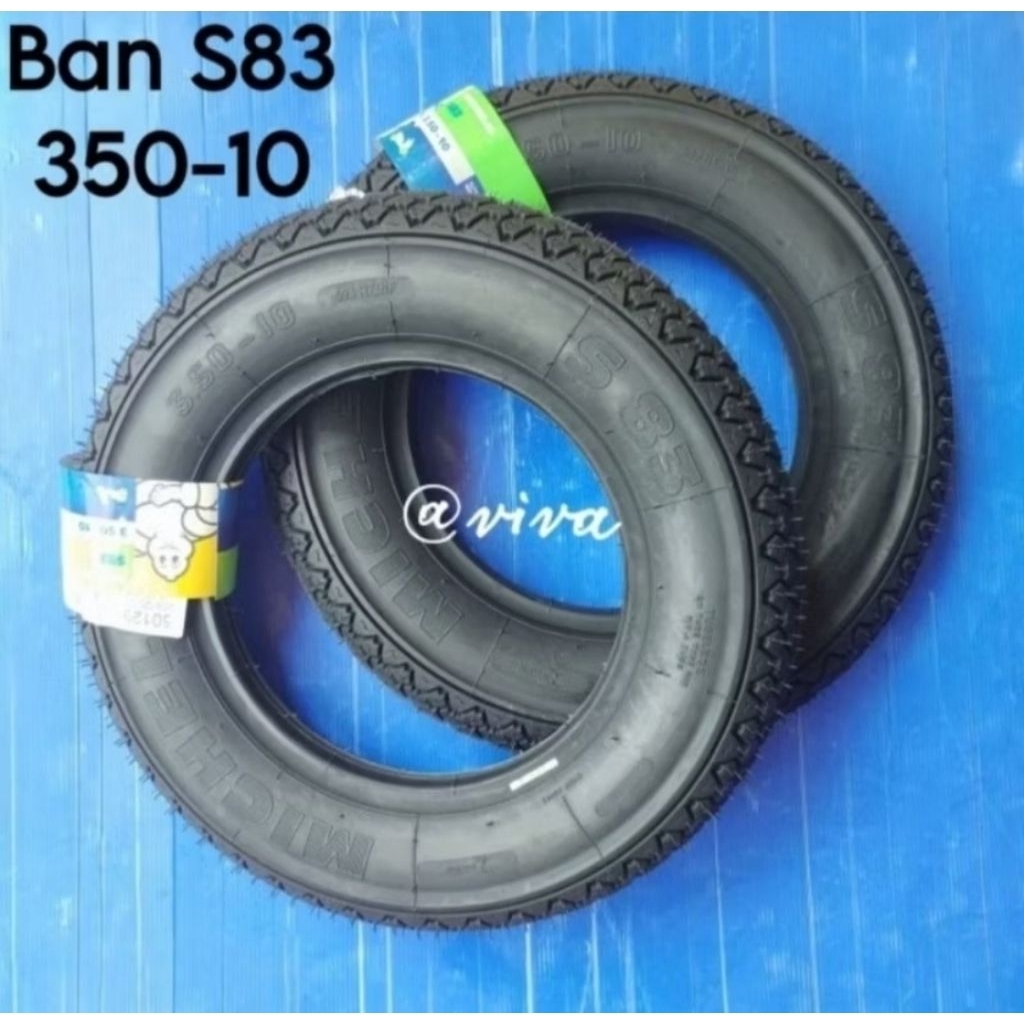 Ban Tubeless Michelin S83 350-10 satuan