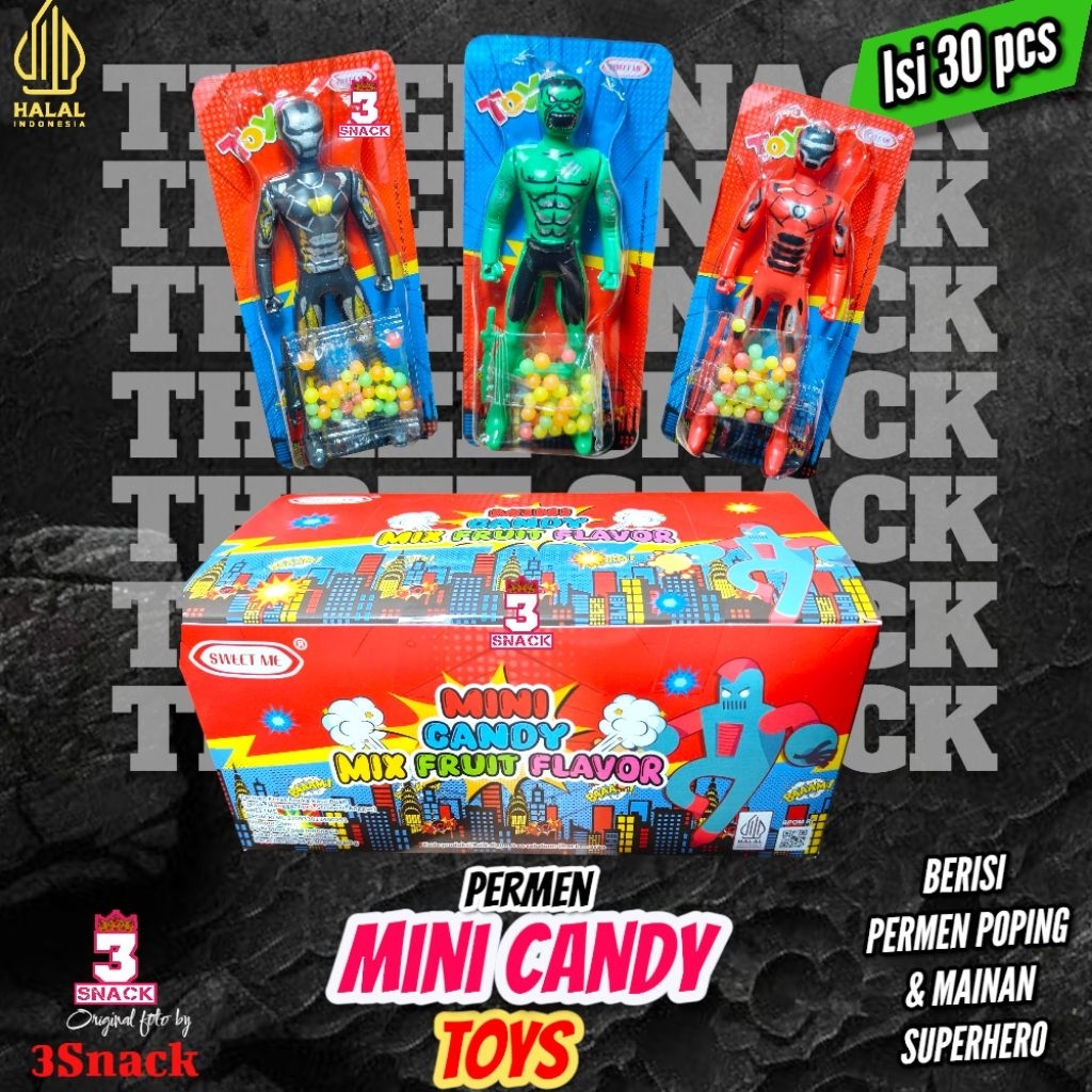 

PERMEN POPING MINI CANDY BERHADIAH MAINAN 1PAK ISI 30