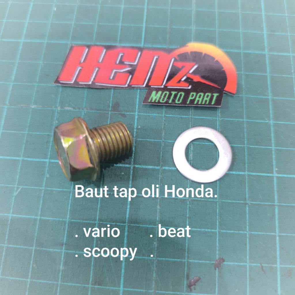baut tap oli mesin matic honda beat vario scoopy